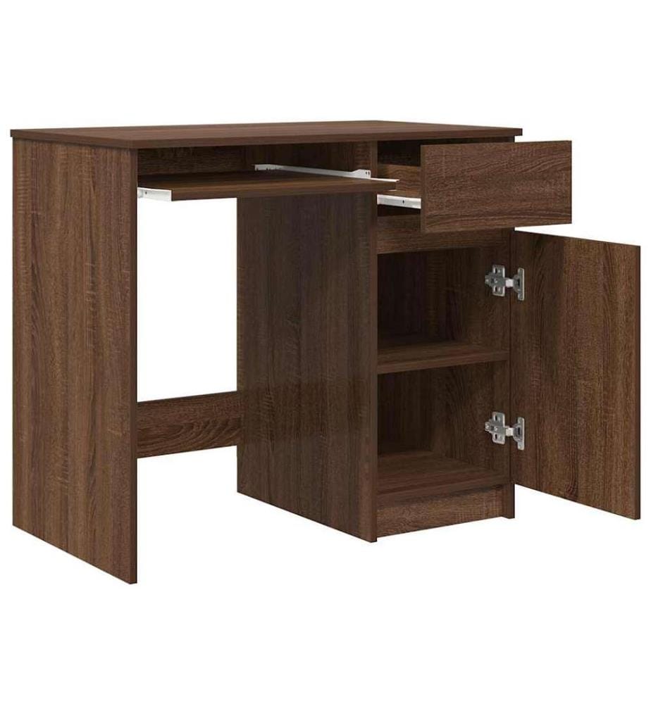 Schreibtisch Braun Eichen-Optik 86x49x76 cm Holzwerkstoff