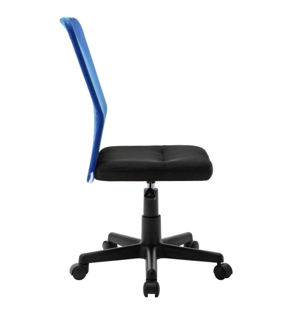 Bürostuhl Schwarz und Blau 44x52x100 cm Netzgewebe