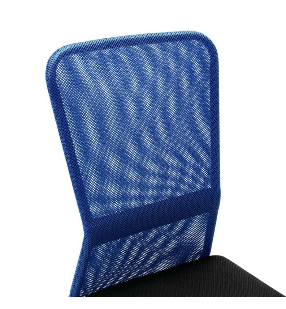 Bürostuhl Schwarz und Blau 44x52x100 cm Netzgewebe