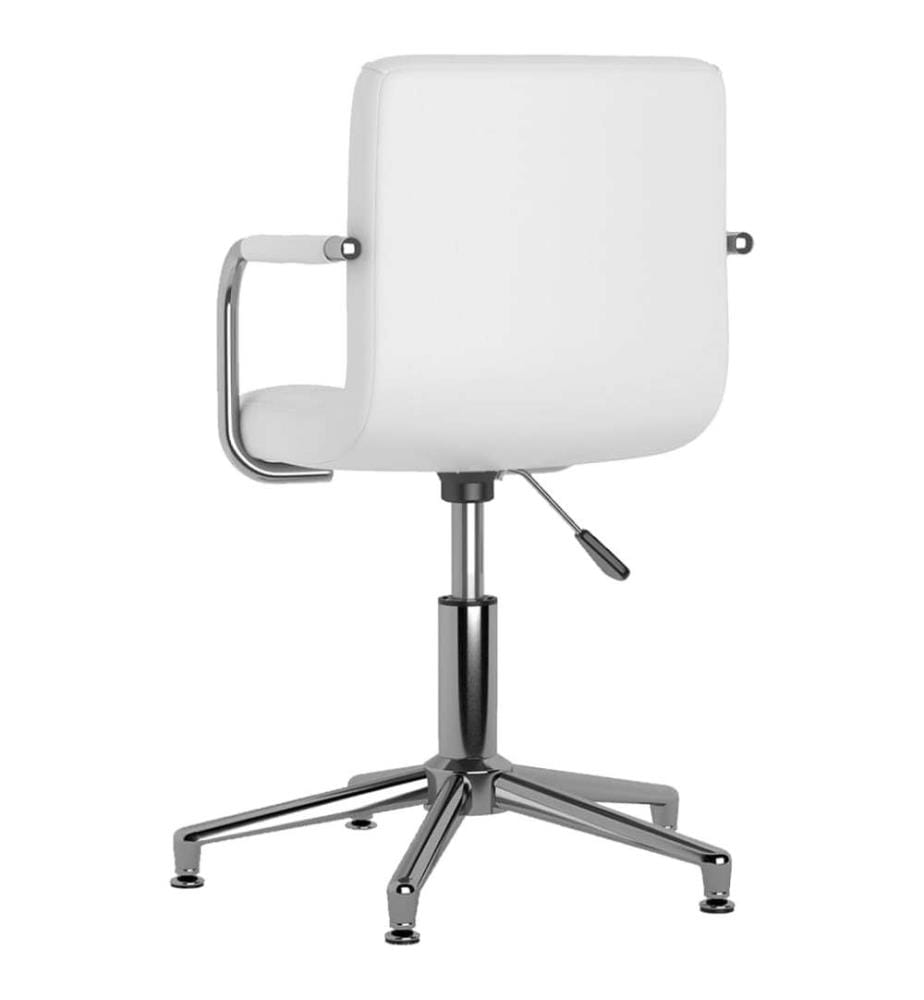 Bürostuhl Drehbar Weiss Kunstleder