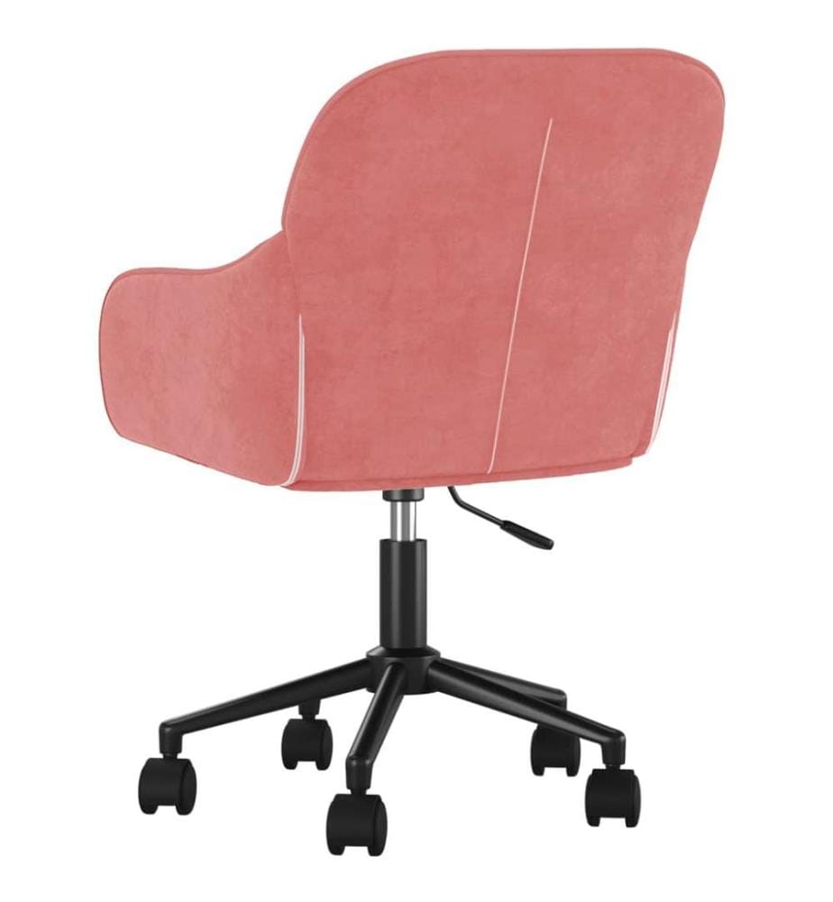 Bürostuhl Drehbar Rosa Samt