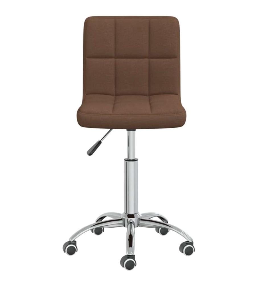 Bürostuhl Drehbar Braun Stoff