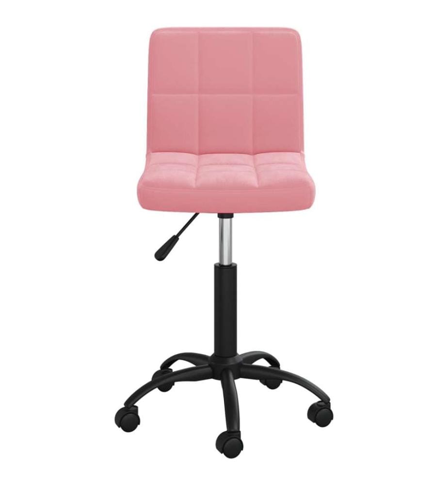 Bürostuhl Drehbar Rosa Samt