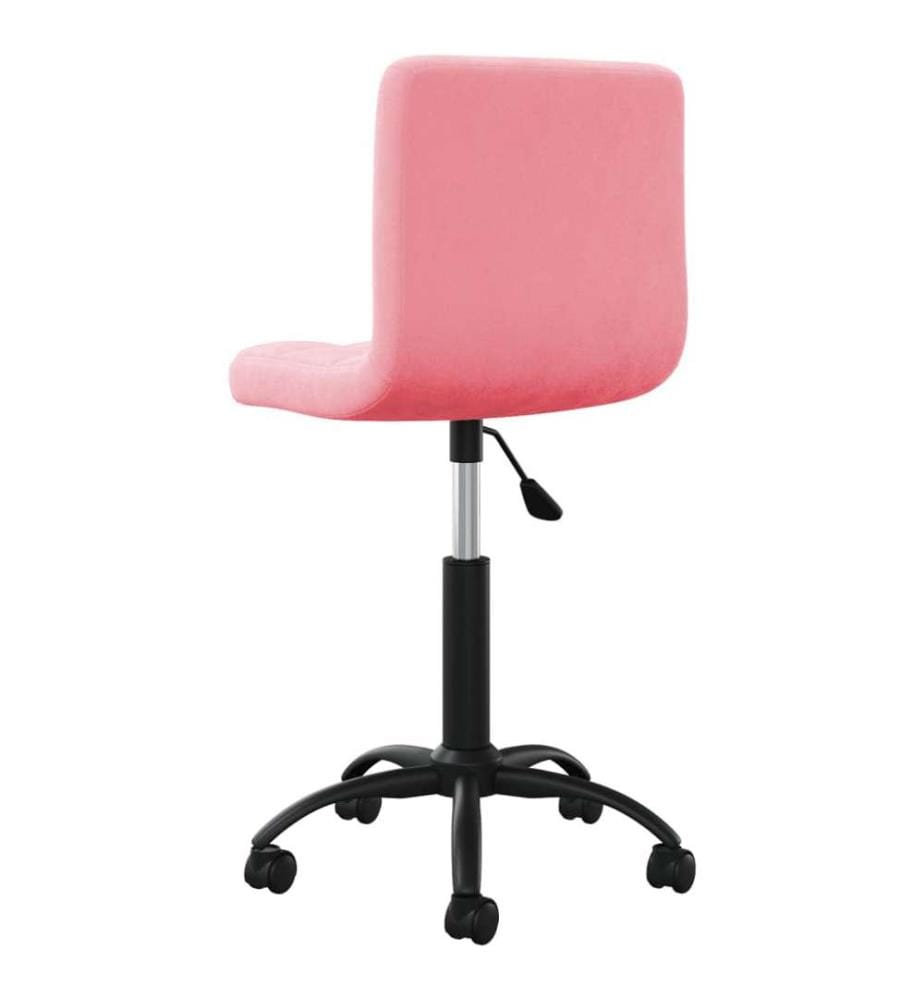 Bürostuhl Drehbar Rosa Samt