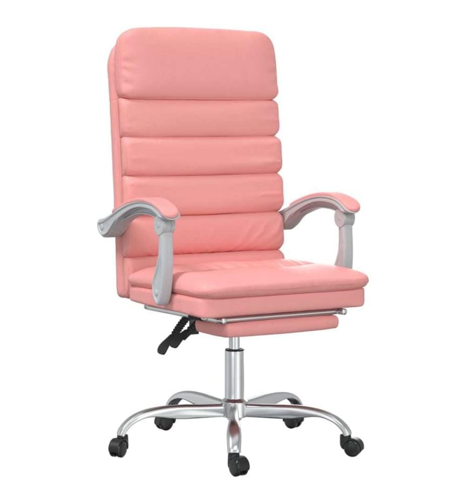 Bürostuhl mit Massagefunktion Rosa Kunstleder