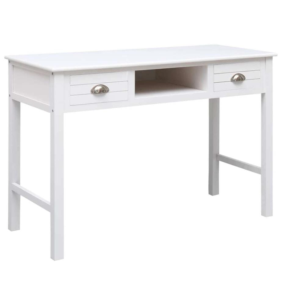 Schreibtisch Weiss 110×45×76 cm Holz