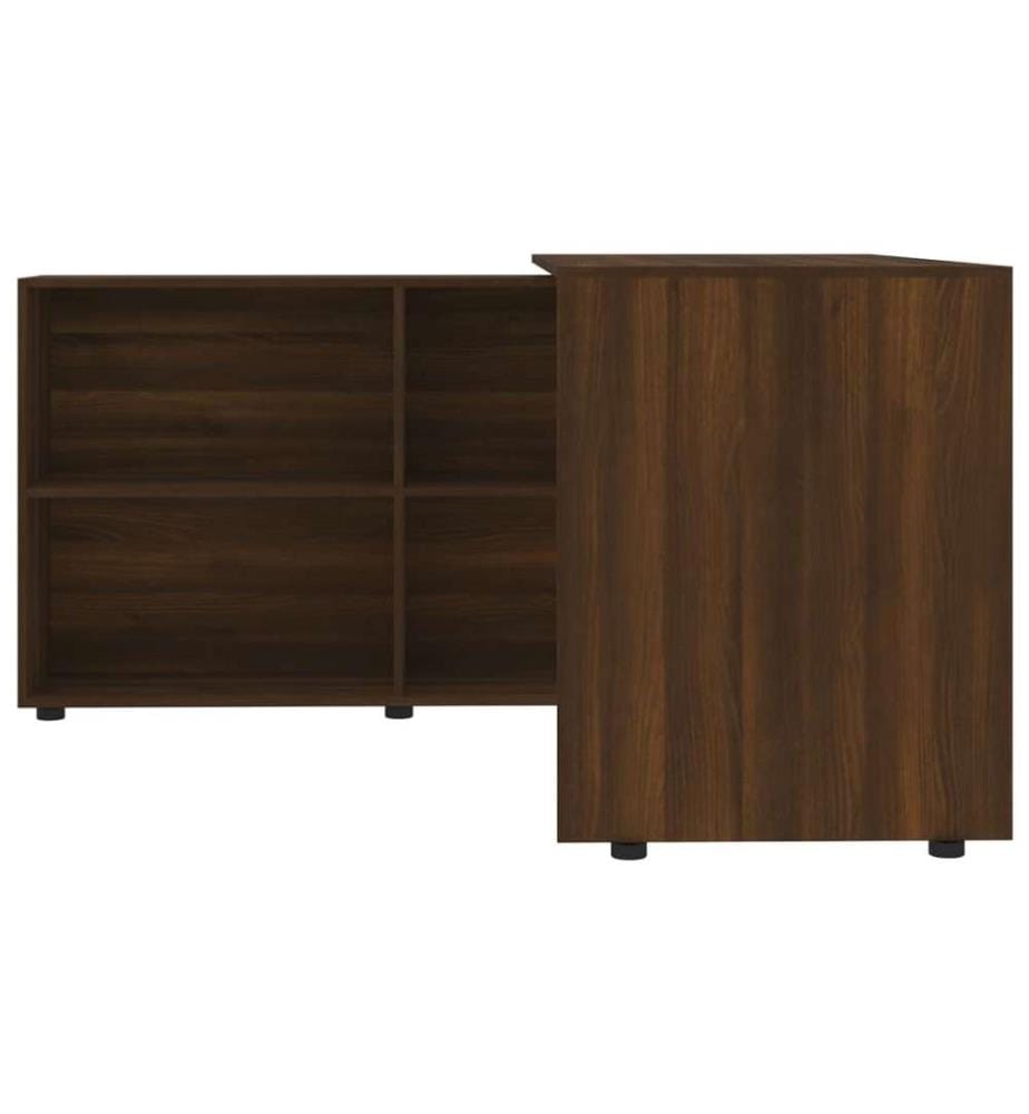 Bureau d'angle Chêne marron Bois d'ingénierie