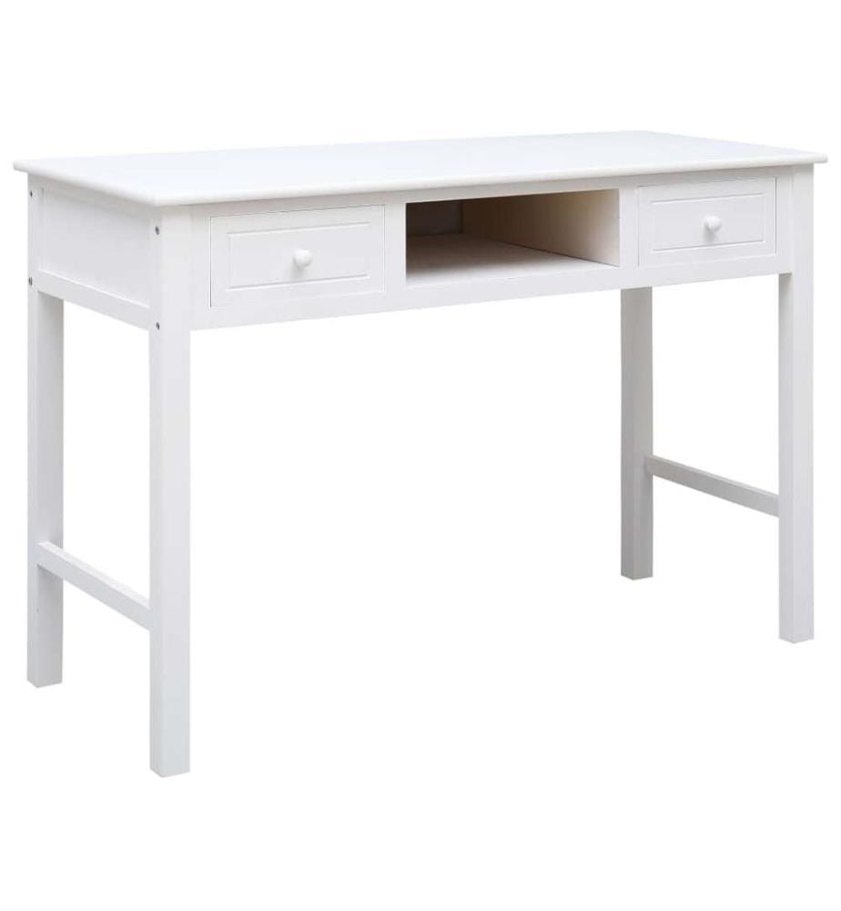 Schreibtisch Weiss 110×45×76 cm Holz