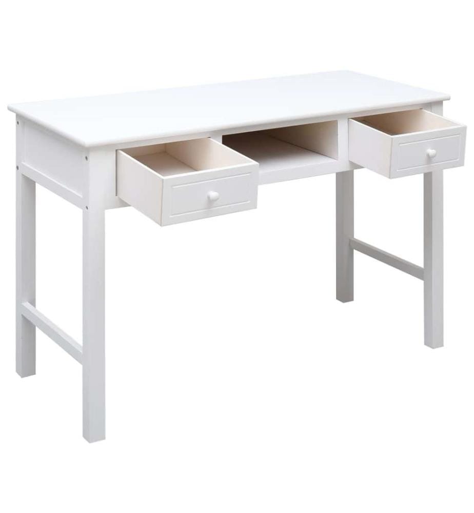 Schreibtisch Weiss 110×45×76 cm Holz