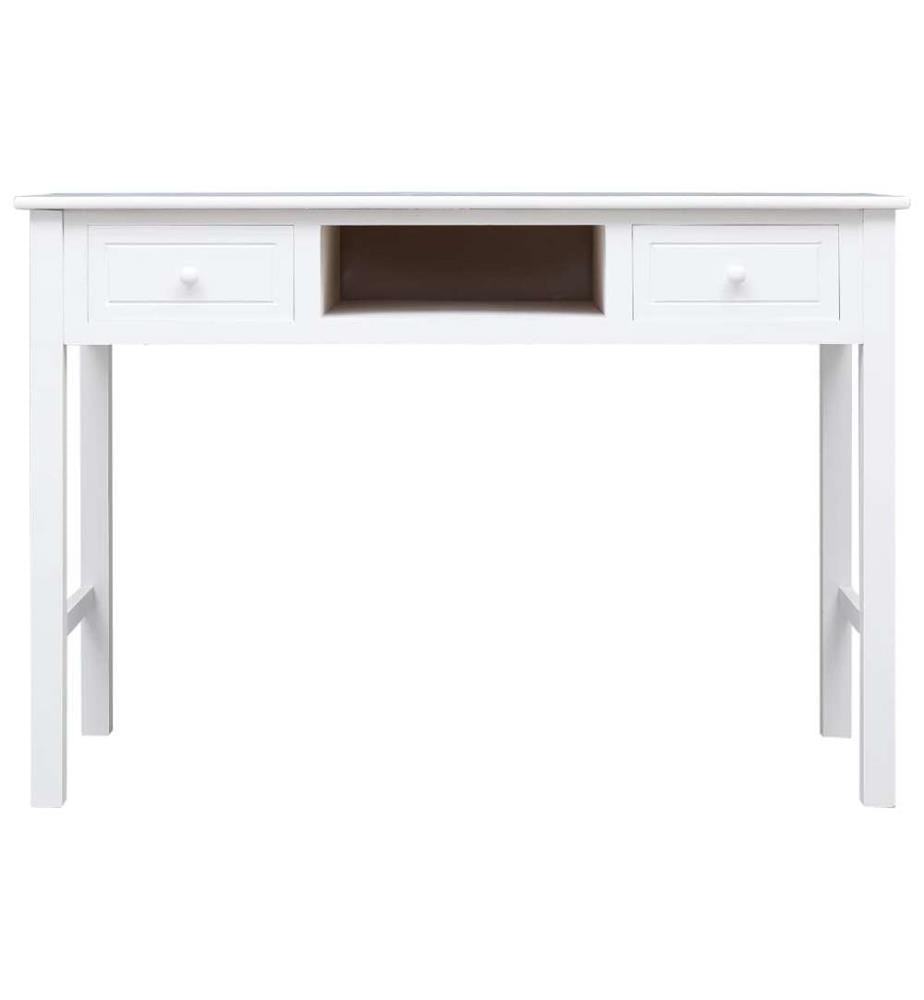 Schreibtisch Weiss 110×45×76 cm Holz