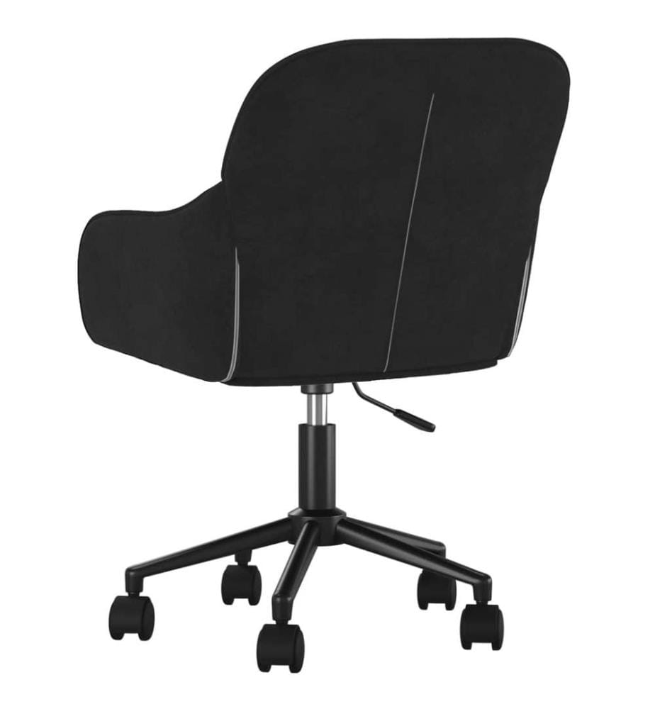 Bürostuhl Drehbar Schwarz Samt