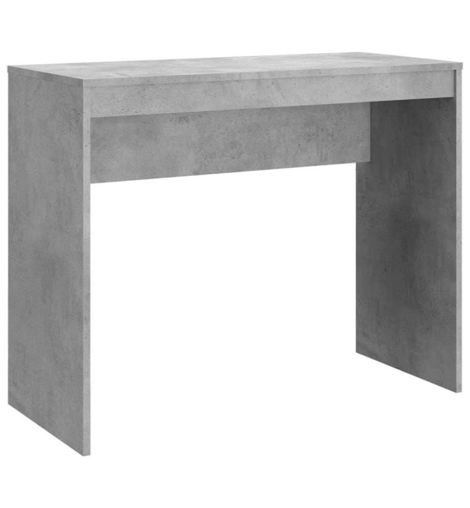 Bureau Gris béton 90x40x72 cm Bois d'ingénierie