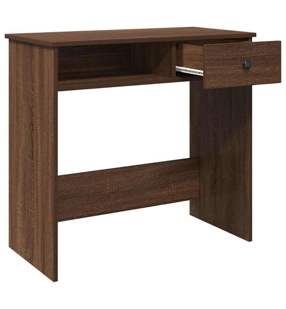 Schreibtisch Braun Eichen-Optik 80x40x75 cm Holzwerkstoff