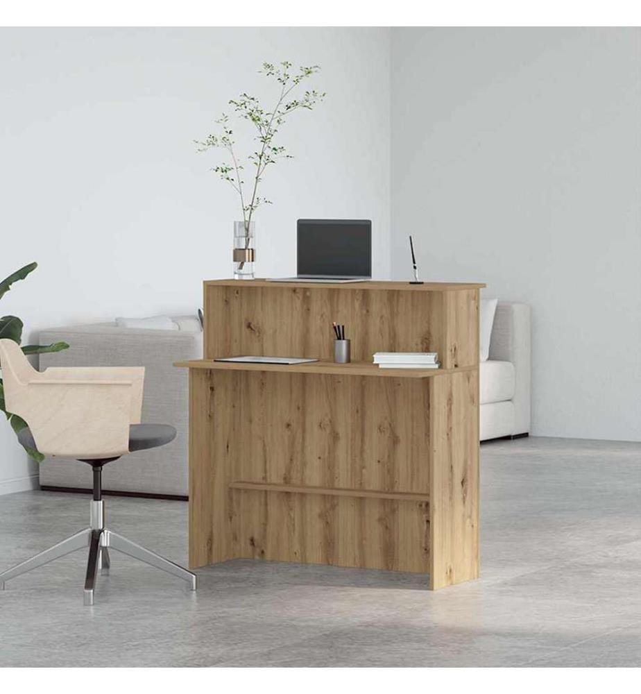 Empfangstheke Artisan-Eiche 100x50x103,5 cm Holzwerkstoff