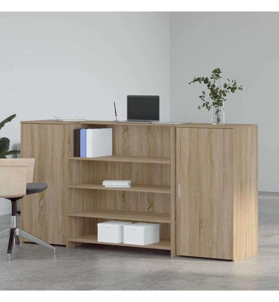Empfangstheke Sonoma-Eiche 200x50x103,5 cm Holzwerkstoff