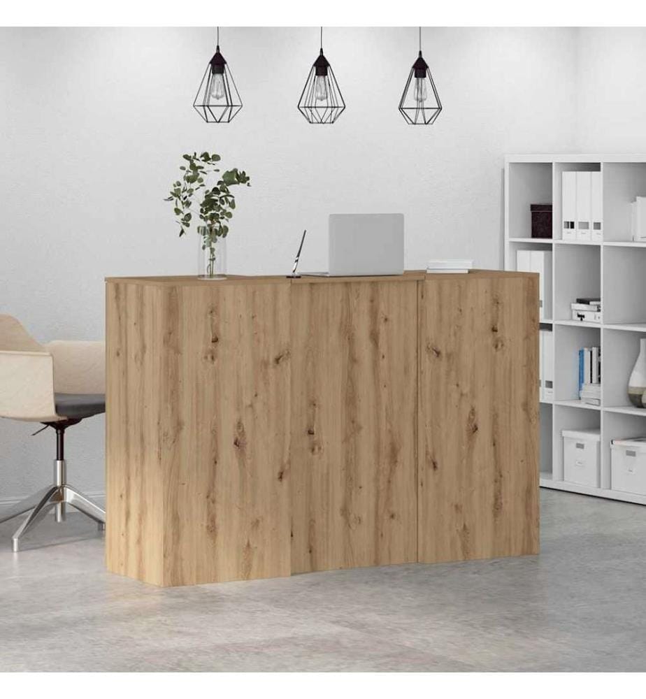 Empfangstheke Artisan-Eiche 155x50x103,5 cm Holzwerkstoff