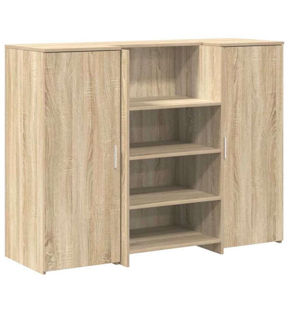 Empfangstheke Sonoma-Eiche 135x50x103,5 cm Holzwerkstoff