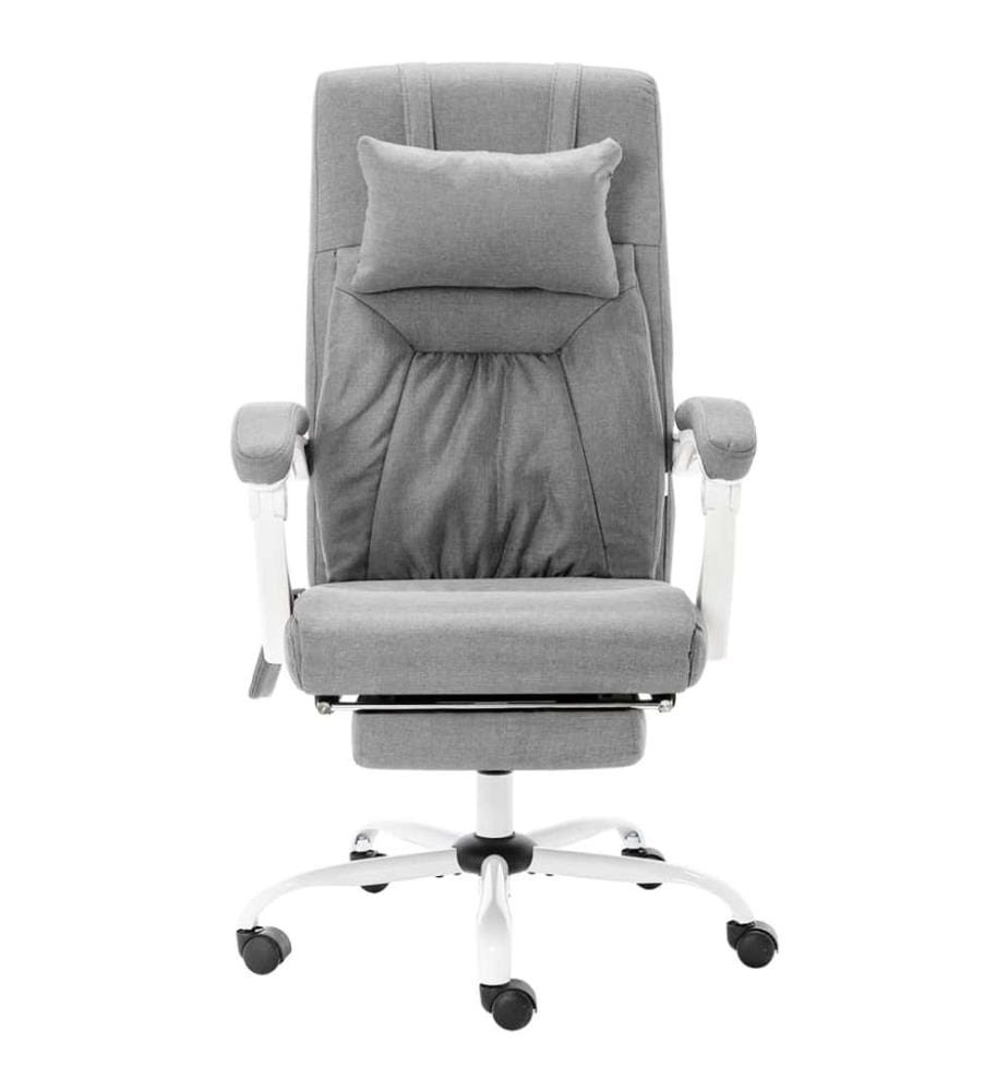 Massage-Bürostuhl Grau Stoff