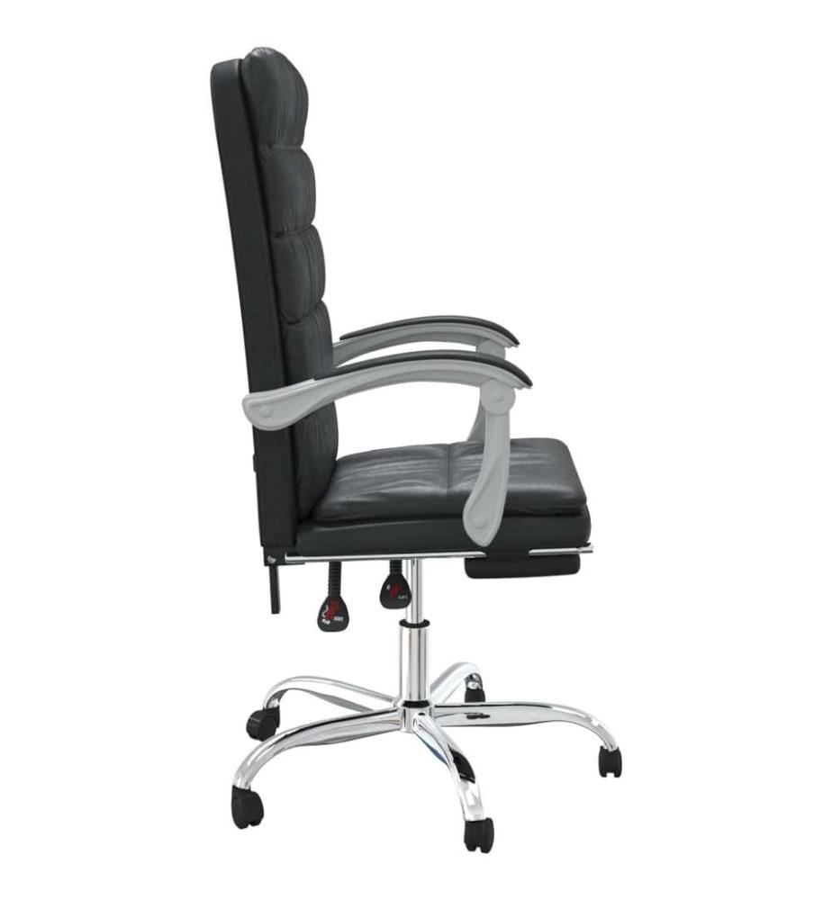 Fauteuil inclinable de bureau Noir Similicuir