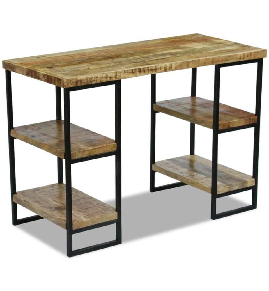 Büroschreibtisch Mangoholz 110×50×76 cm
