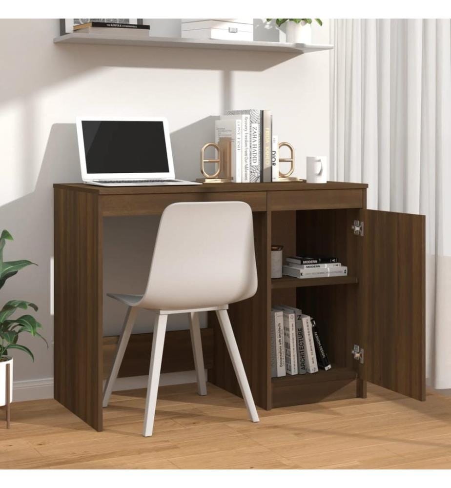 Schreibtisch Braun Eichen-Optik 100x50x76 cm Holzwerkstoff