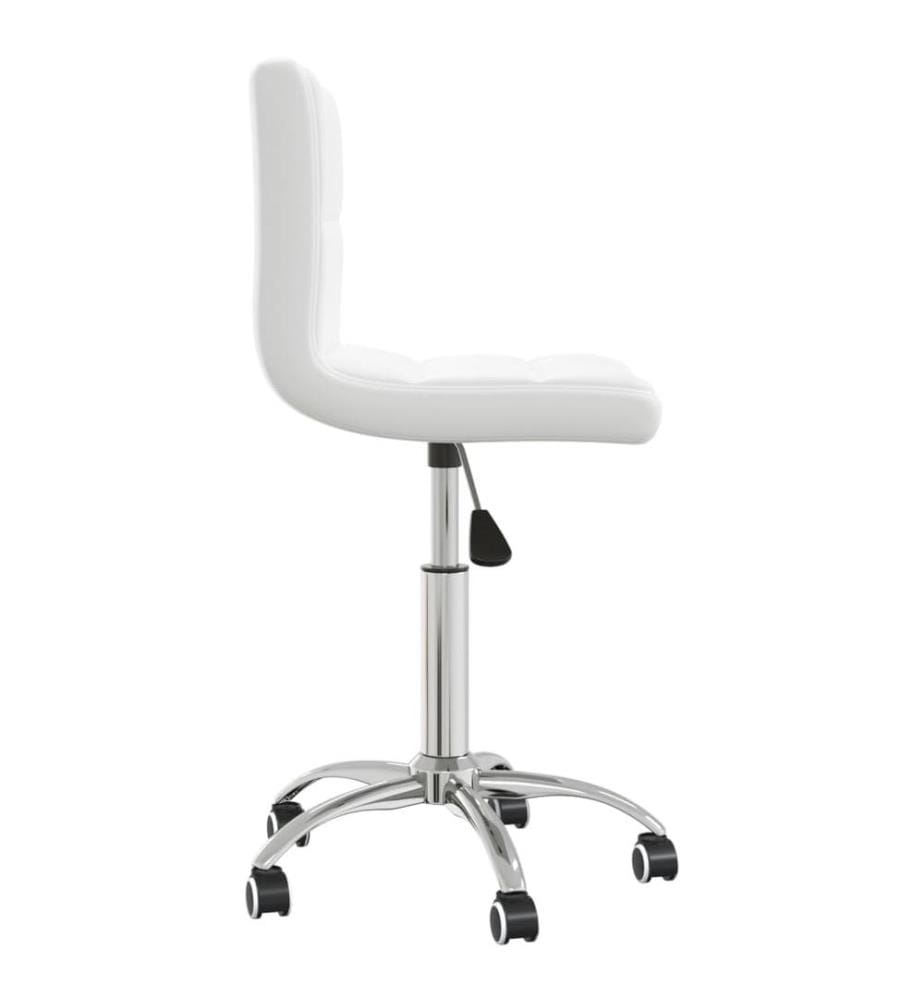 Bürostuhl Drehbar Weiss Kunstleder