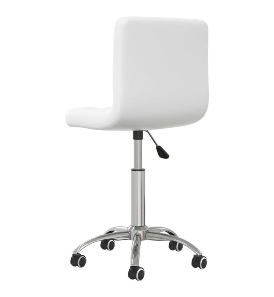 Bürostuhl Drehbar Weiss Kunstleder