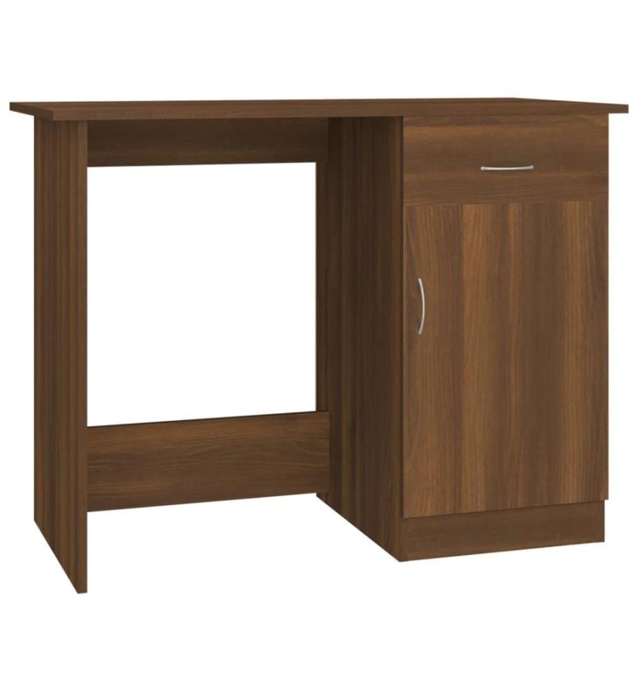 Schreibtisch Braun Eichen-Optik 100x50x76 cm Holzwerkstoff