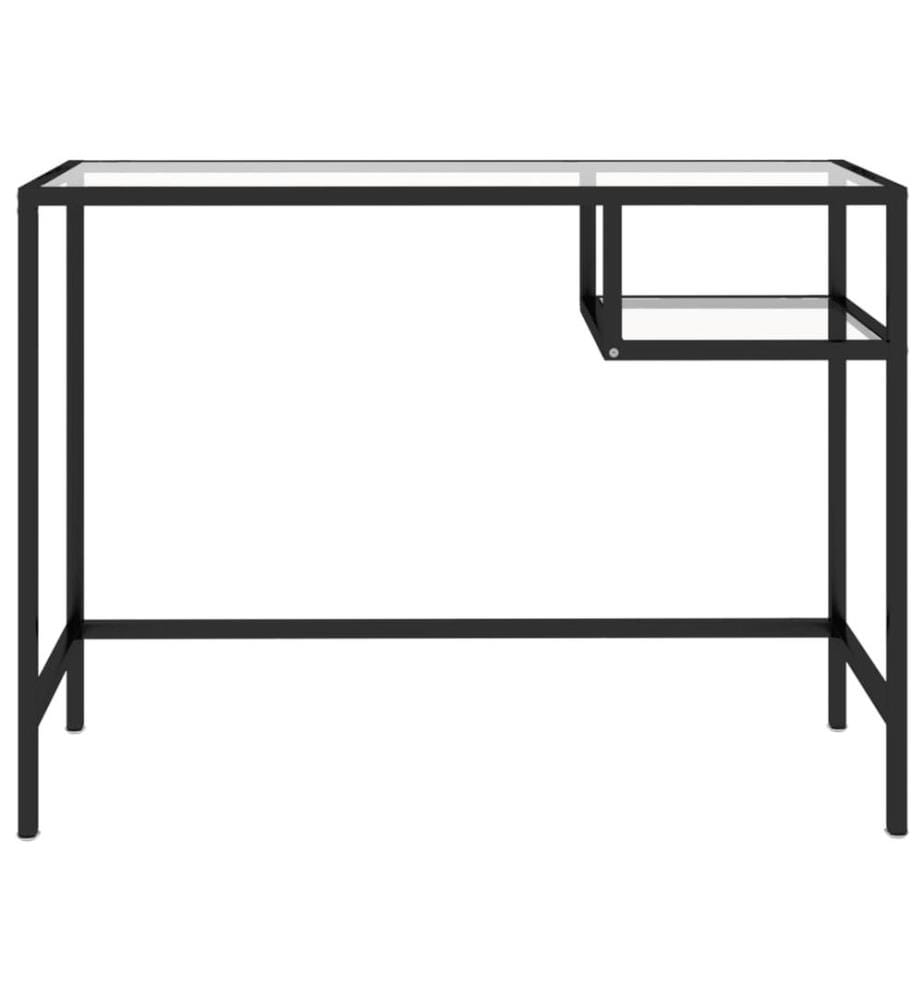 Computertisch Transparent 100x36x74 cm Glas