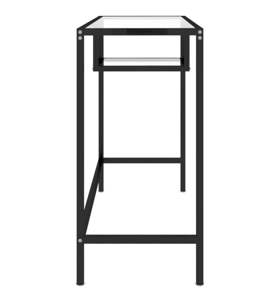 Computertisch Transparent 100x36x74 cm Glas