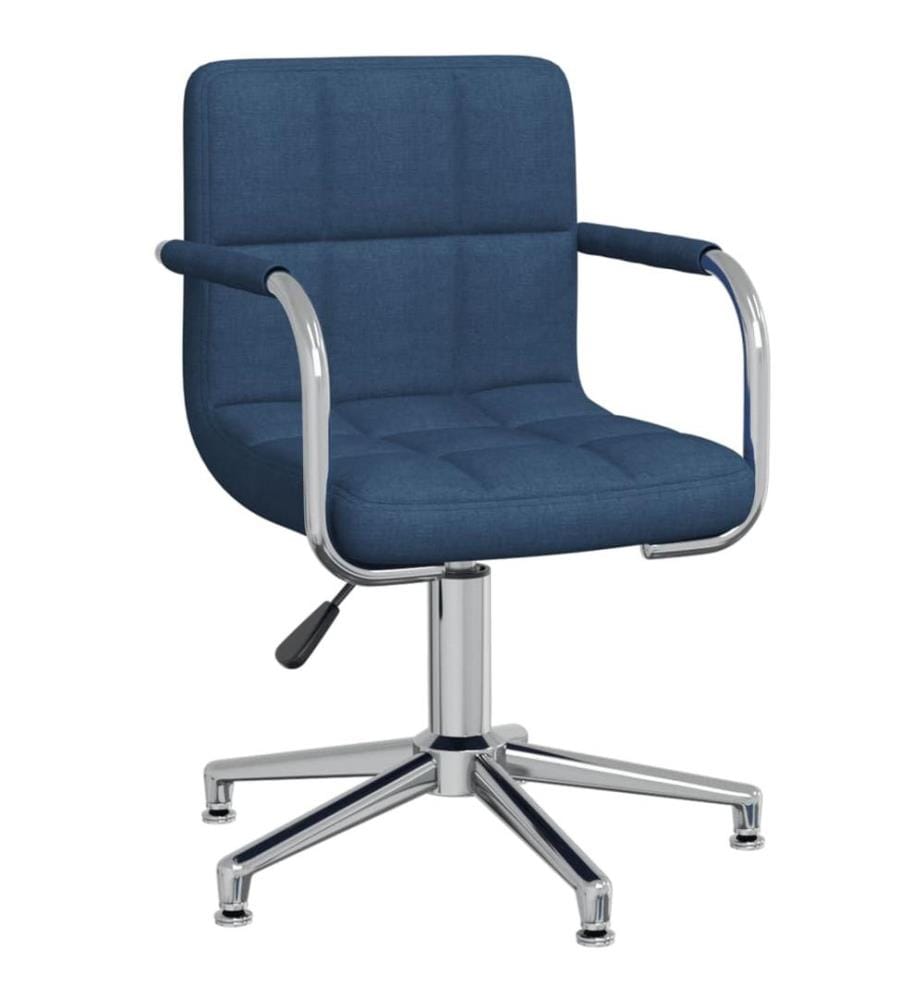 Bürostuhl Drehbar Blau Stoff
