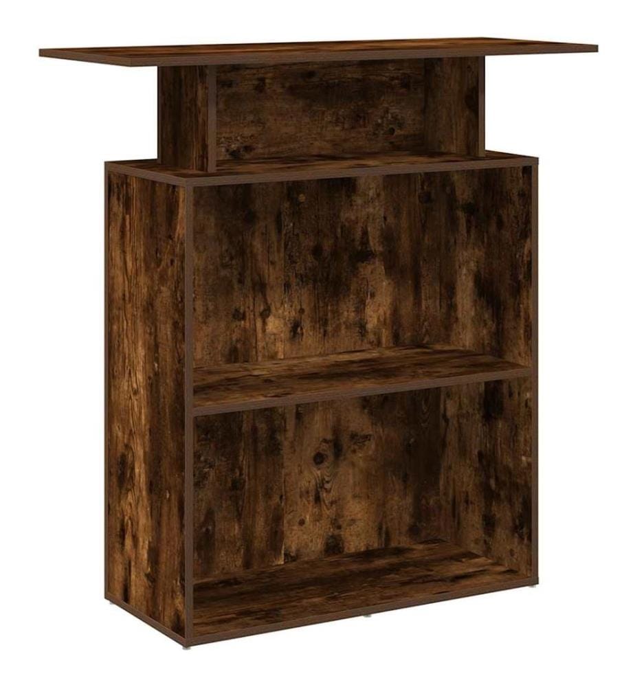 Empfangstheke Räuchereiche 100x40x104 cm Holzwerkstoff