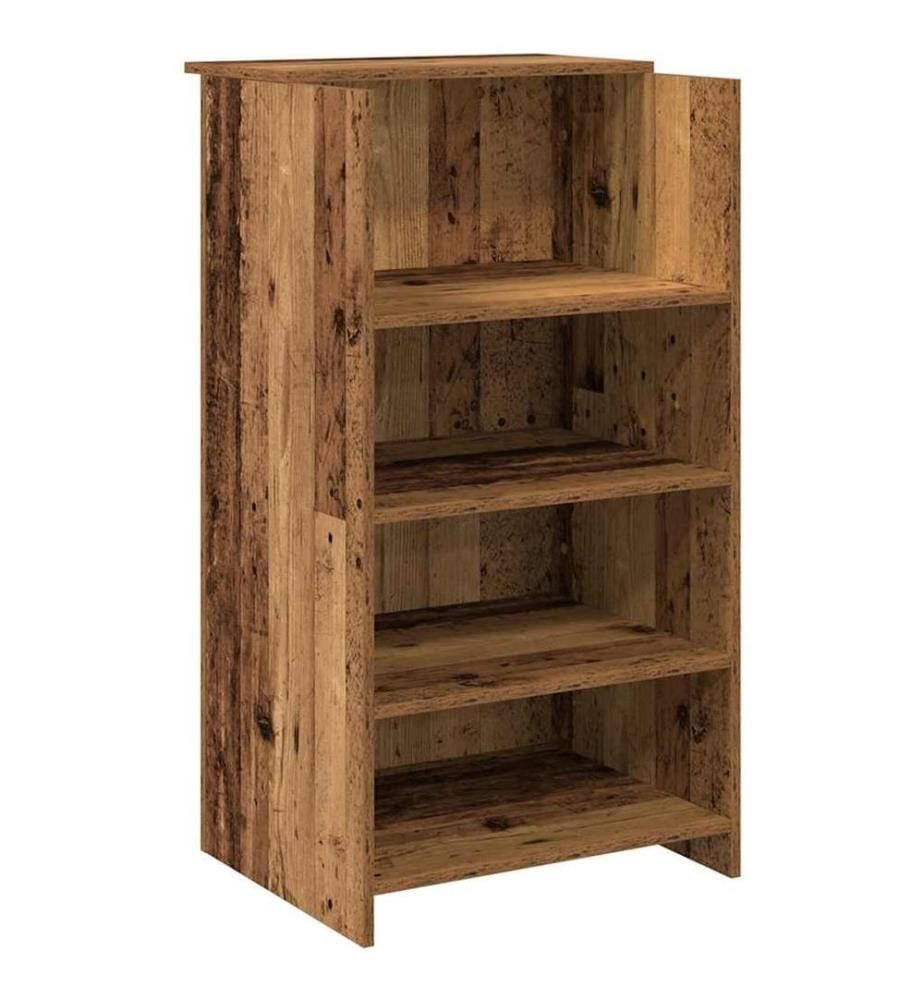 Bureau de réception vieux bois 55x50x103,5 cm bois d'ingénierie