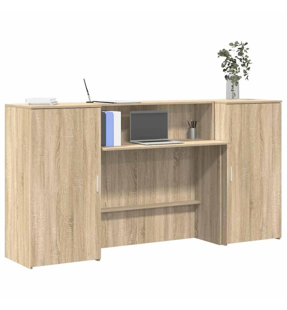 Empfangstheke Sonoma-Eiche 200x50x103,5 cm Holzwerkstoff