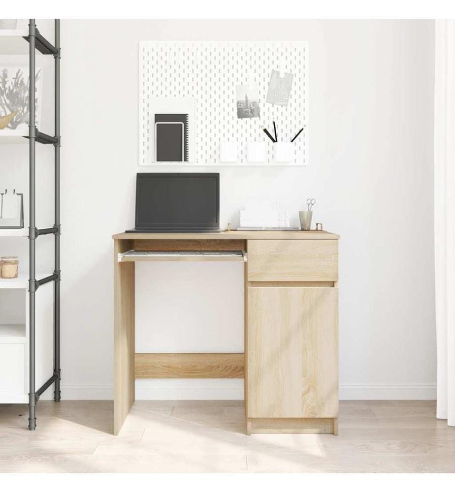 Schreibtisch Sonoma-Eiche 86x49x76 cm Holzwerkstoff
