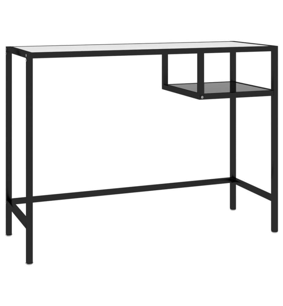 Computertisch Schwarz 100x36x74 cm Glas