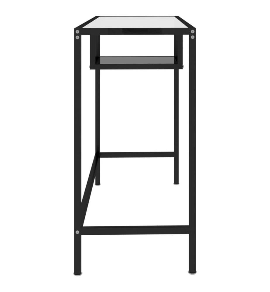Computertisch Schwarz 100x36x74 cm Glas