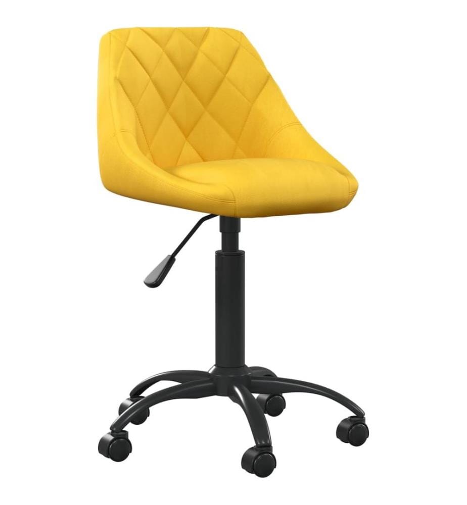 Bürostuhl Senfgelb Samt