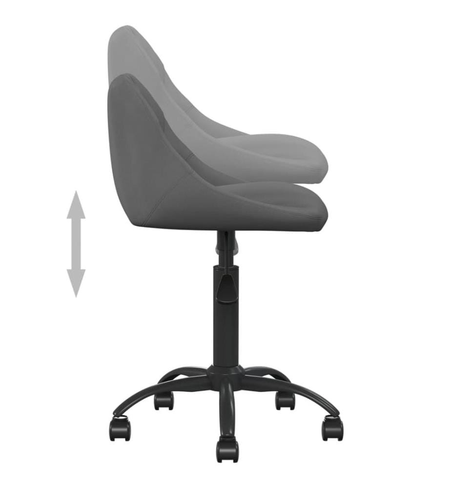 Bürostuhl Dunkelgrau Samt