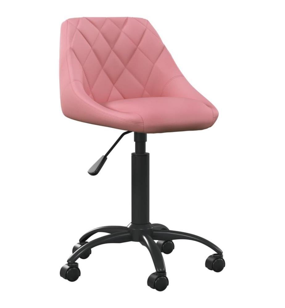 Bürostuhl Rosa Samt