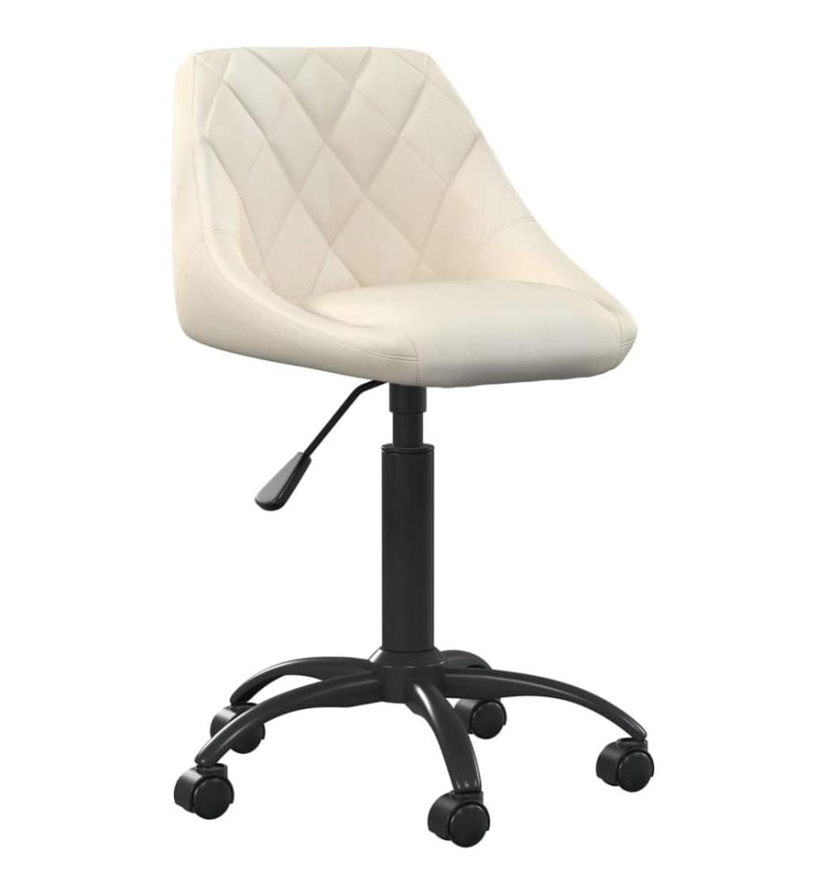 Bürostuhl Creme Samt