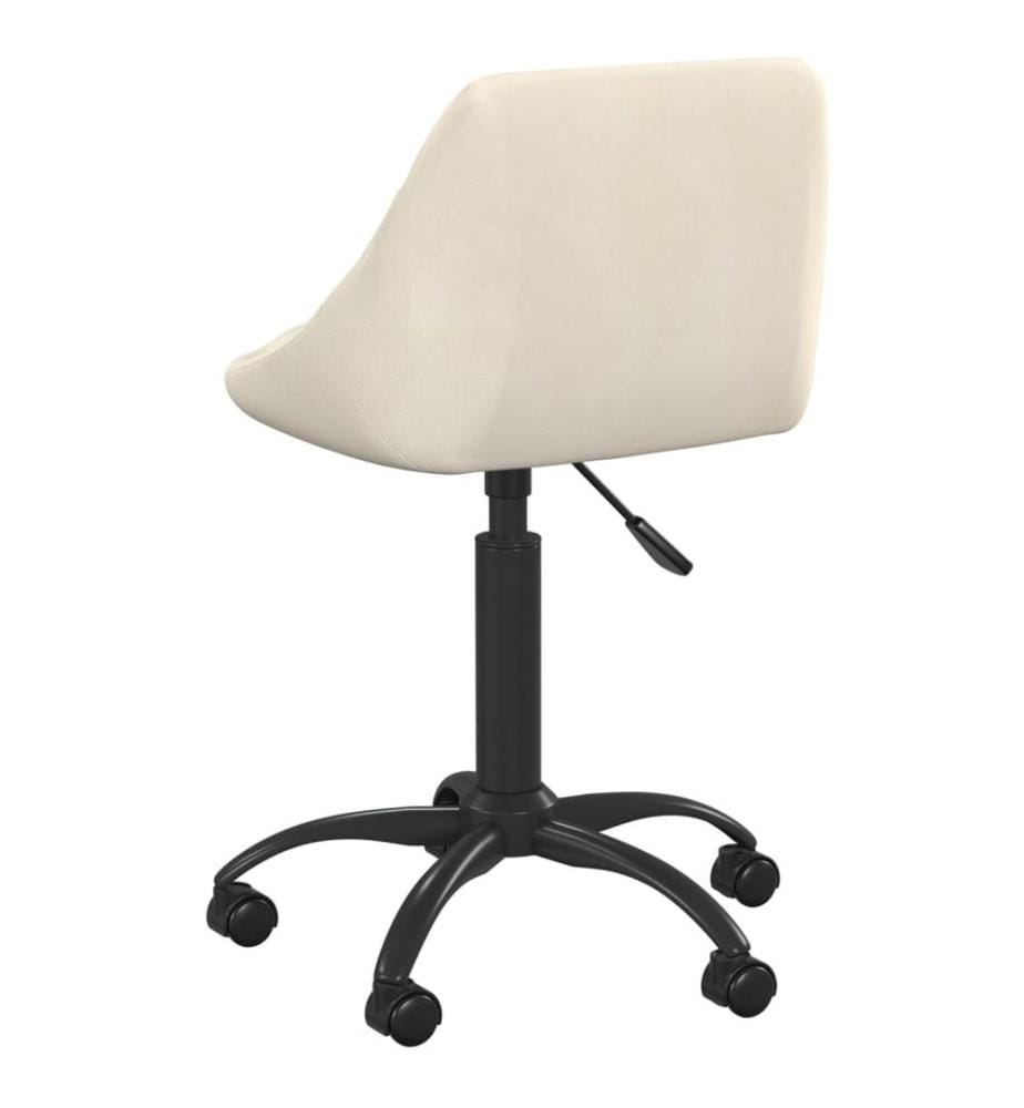 Bürostuhl Creme Samt