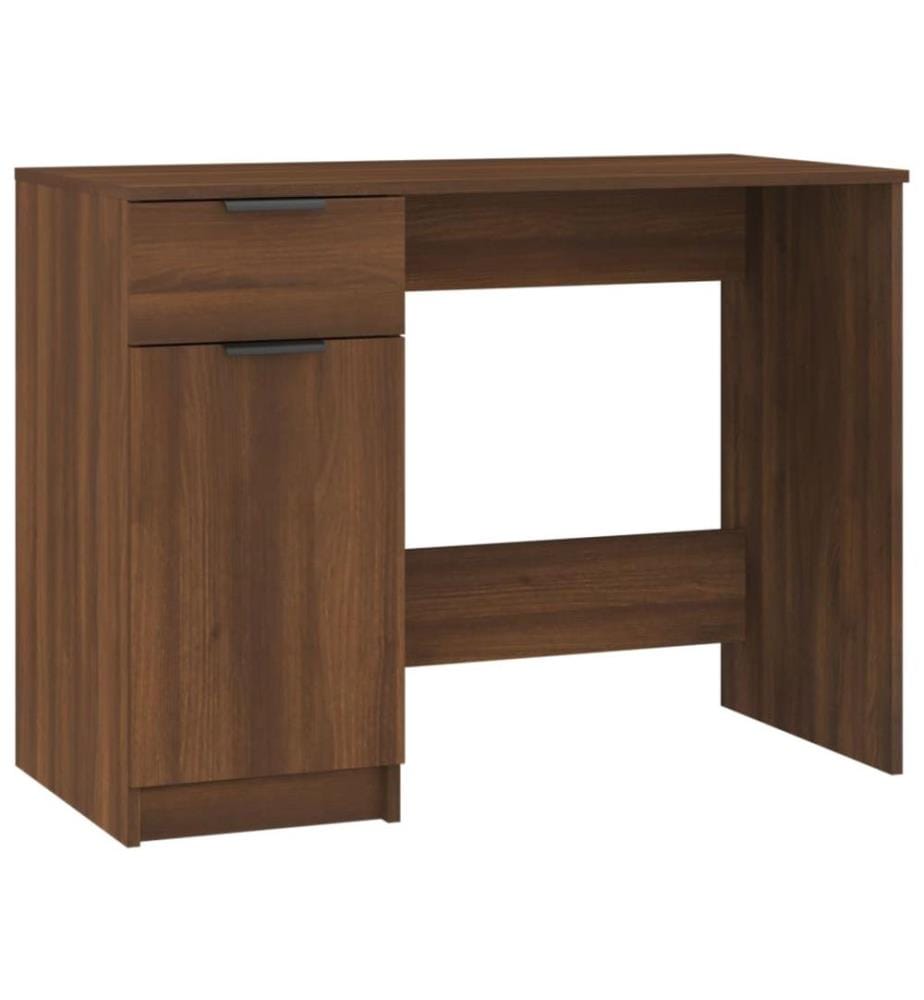 Schreibtisch Braun Eichen-Optik 100x50x75 cm Holzwerkstoff