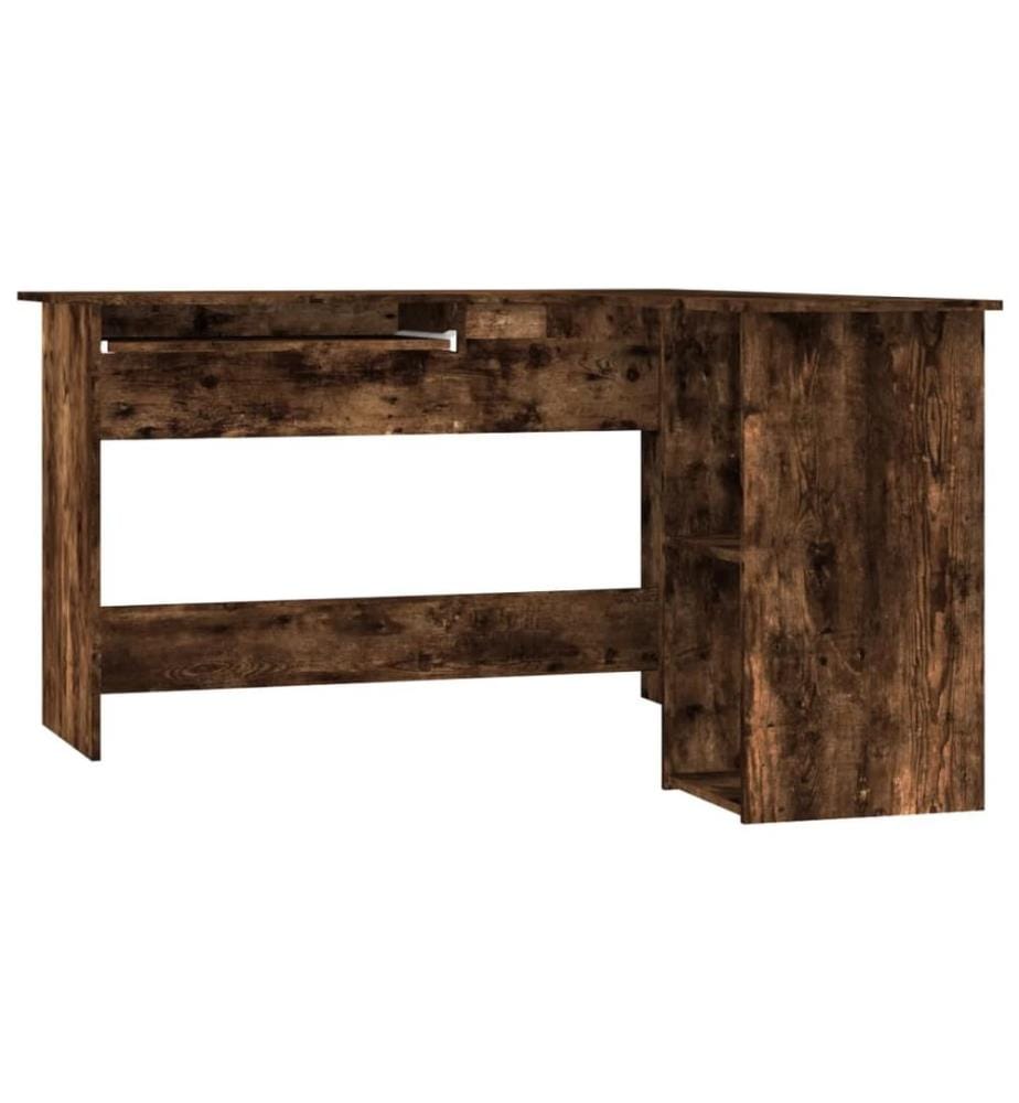 Eckschreibtisch Räuchereiche 120x140x75 cm Holzwerkstoff