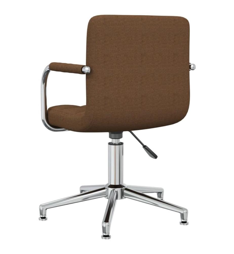 Bürostuhl Drehbar Braun Stoff