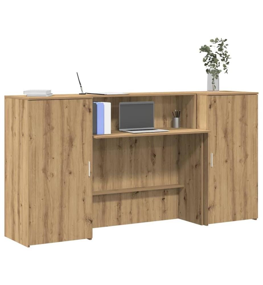 Empfangstheke Artisan-Eiche 200x50x103,5 cm Holzwerkstoff