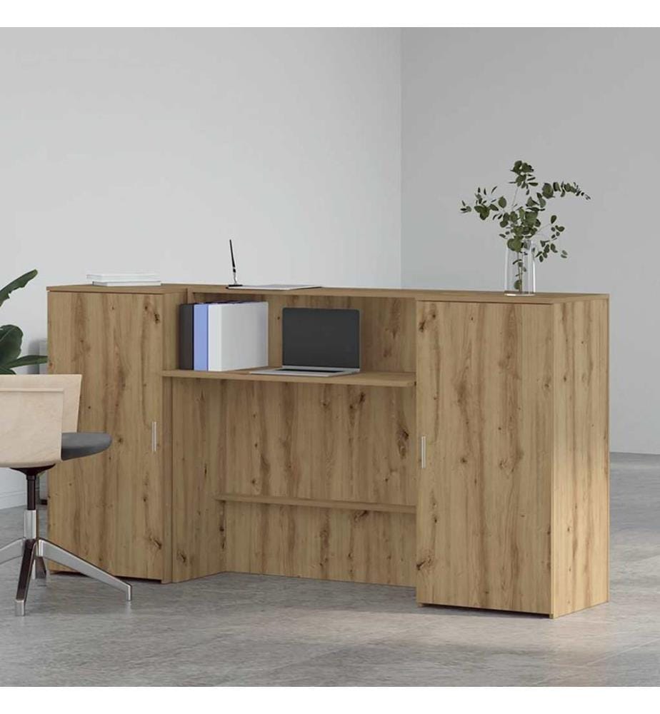 Empfangstheke Artisan-Eiche 200x50x103,5 cm Holzwerkstoff