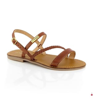 Leather Sandals Batresse - Brown