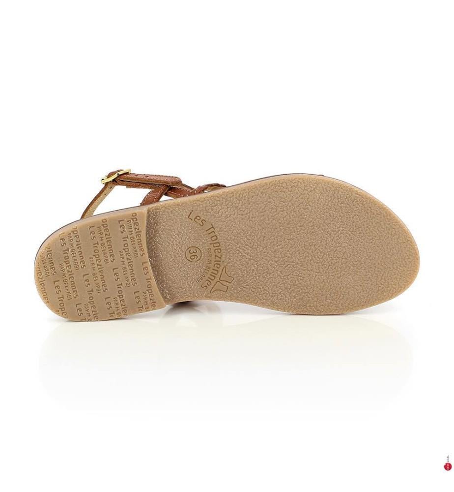 Leather Sandals Batresse - Brown