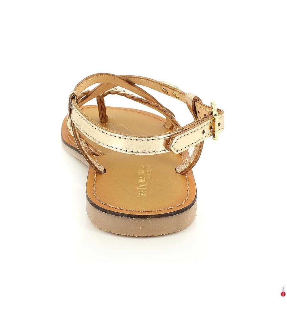 Leather Sandals Chou - Gold